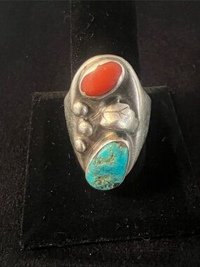 Men’s Navajo turquoise ring Roy Buck